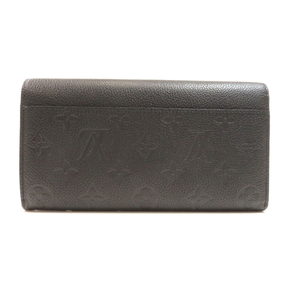 Louis Vuitton finish Portefeuille Empreinte Long Wallet Sarah Black